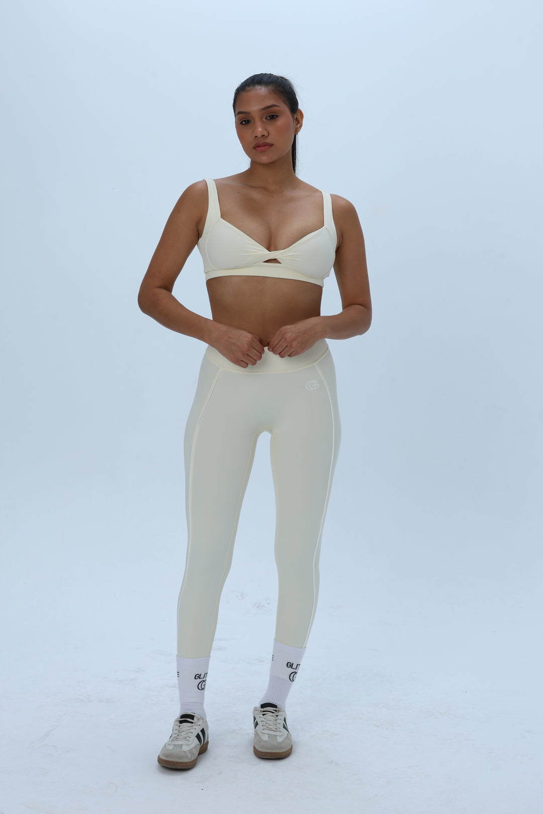 High-Waisted Contour Stripe Sculpting Leggings